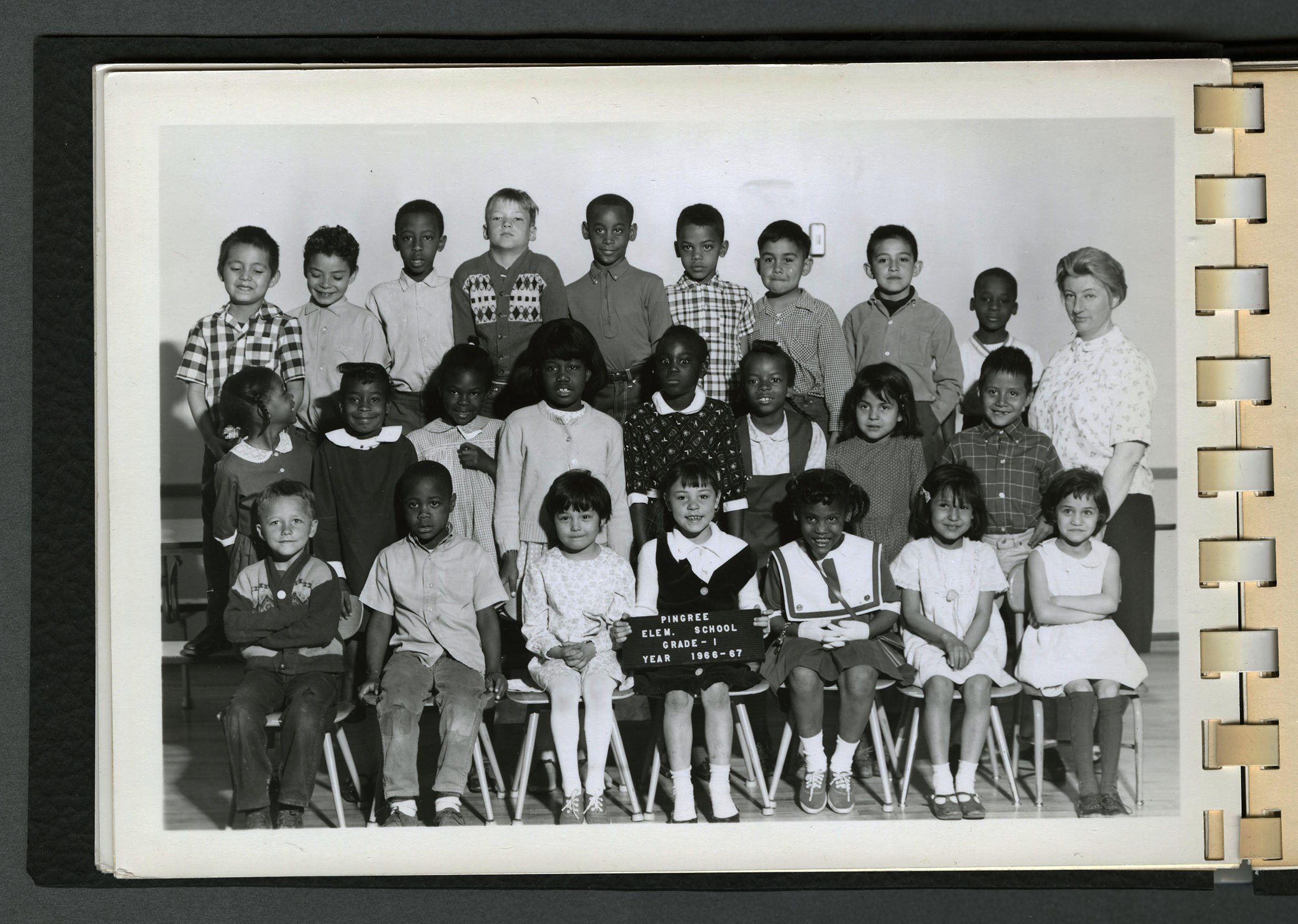 To show a 1st grade class from the 1966-67 school year