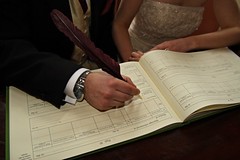 Signing of Marriage License