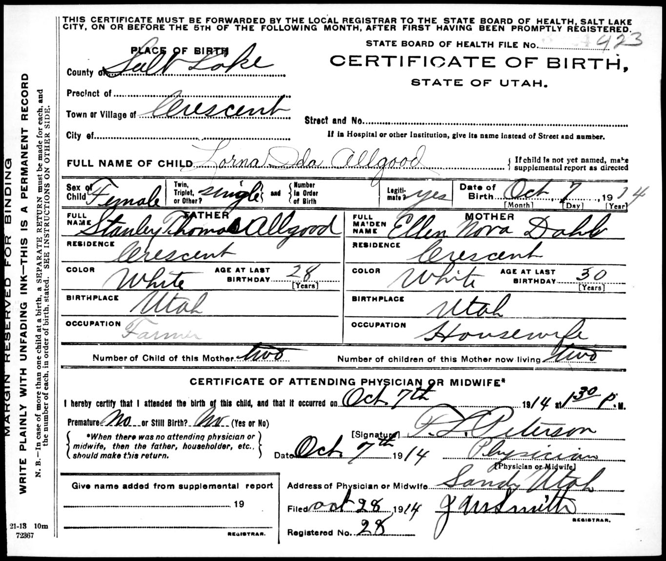 Featured image for “Browse Birth Certificates Online: 1914”