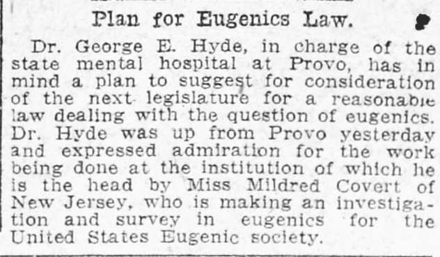 Featured image for “Eugenics in Twentieth-Century Utah”
