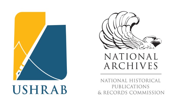 Logos for USHRAB and US National Archives NHPRC