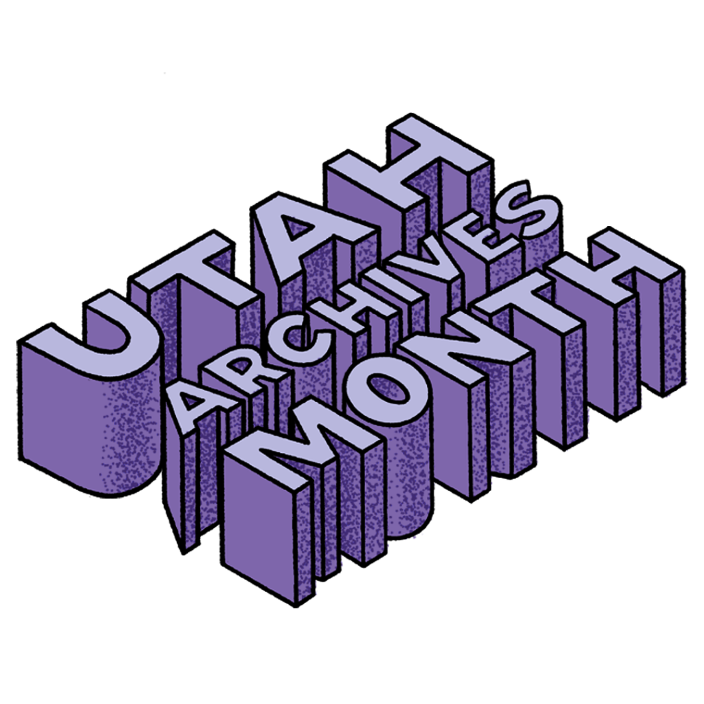 Utah Archives Month graphic sticker design