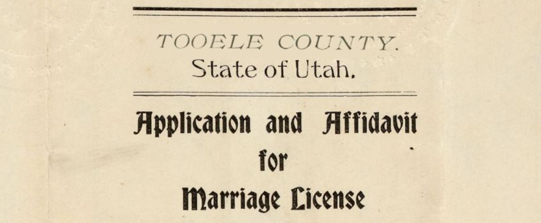 Featured image for “Sealing the Deal: Tooele County Clerk’s Office Unlocks the Vault with Historic Marriage Records”