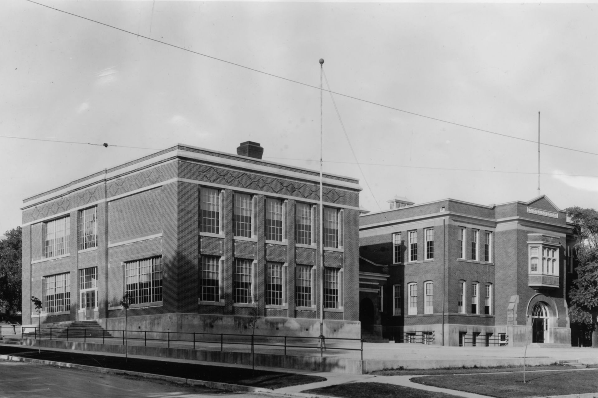 Old photograph of a school building