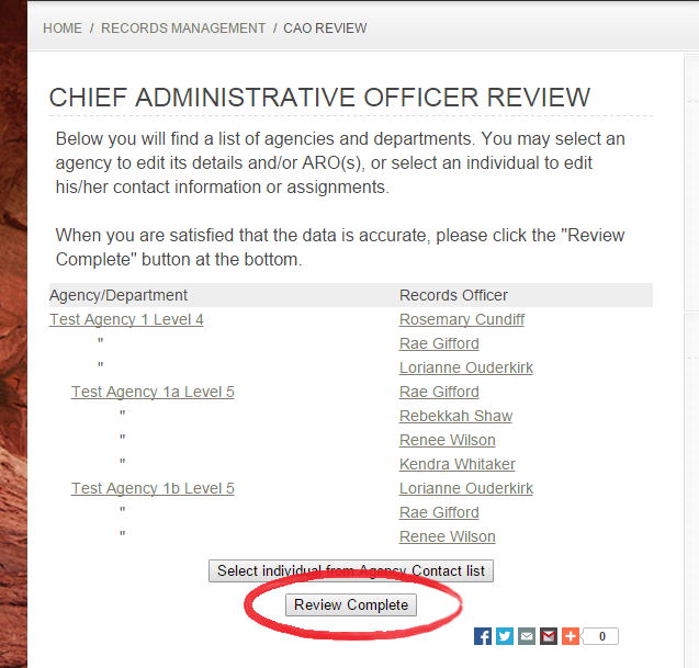 Featured image for “New Chief Administrative Officer Agency Review Interface”