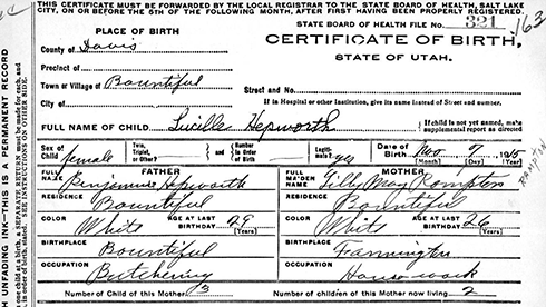 Featured image for “Earliest Utah Birth Certificates Free Online”