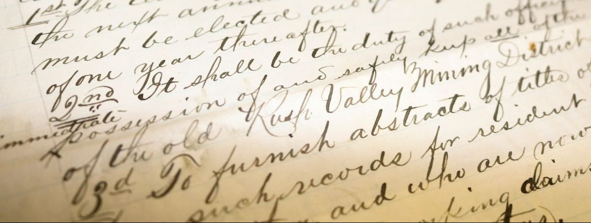 Handwritten text from a record.